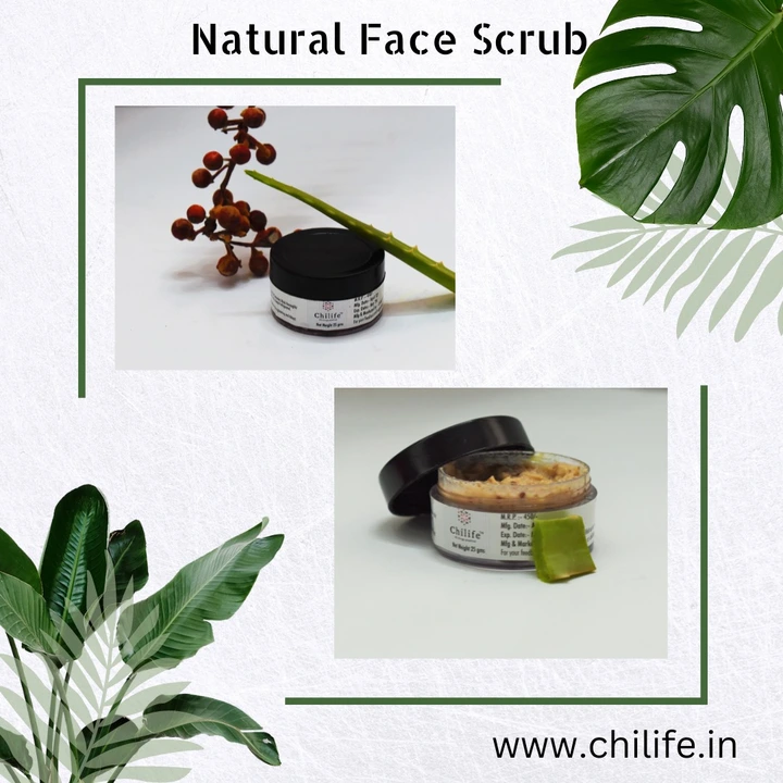 Chilife All Natural Face Scrub with the goodness of Oats, Almonds and Flax seeds uploaded by Chilife on 4/1/2023