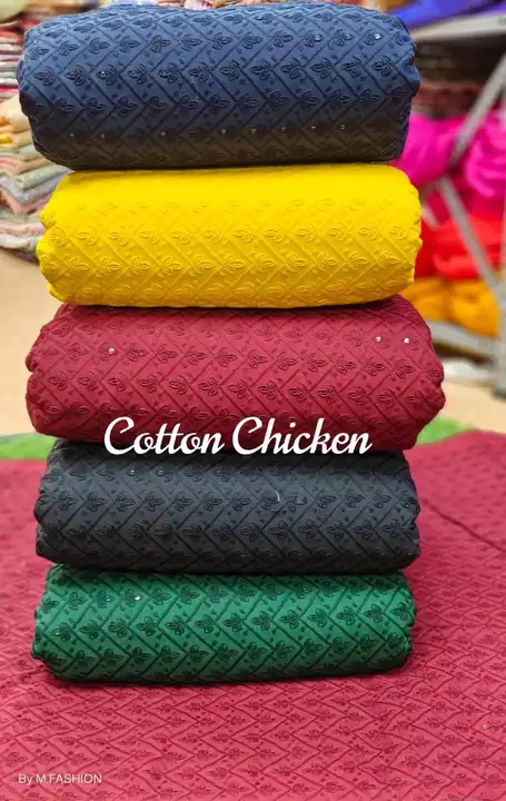 COTTON CHIKAN  uploaded by Mataji Fashion on 4/1/2023