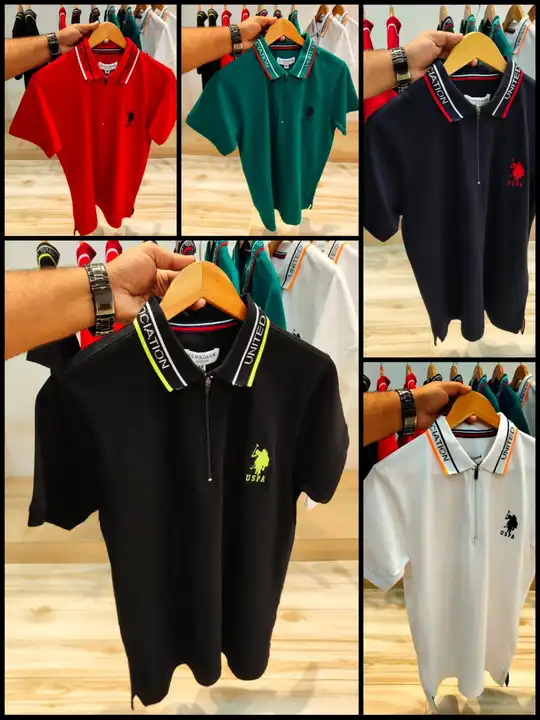 MEN'S POLO TSHIRT WITH *CHEST LOGO EMBORIDARY WITG JAQUARD COLLAR*
 uploaded by IRAI Traders on 4/1/2023