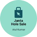 Business logo of Janta hole sale vastralay