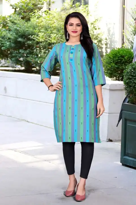 A-Line Cotton Printed Kurti uploaded by business on 4/1/2023