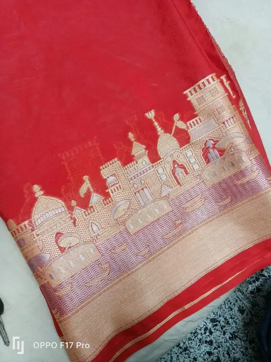 PURE BANARASI CHIFFON SAREE uploaded by S.N.COLLECTIONS  on 4/1/2023