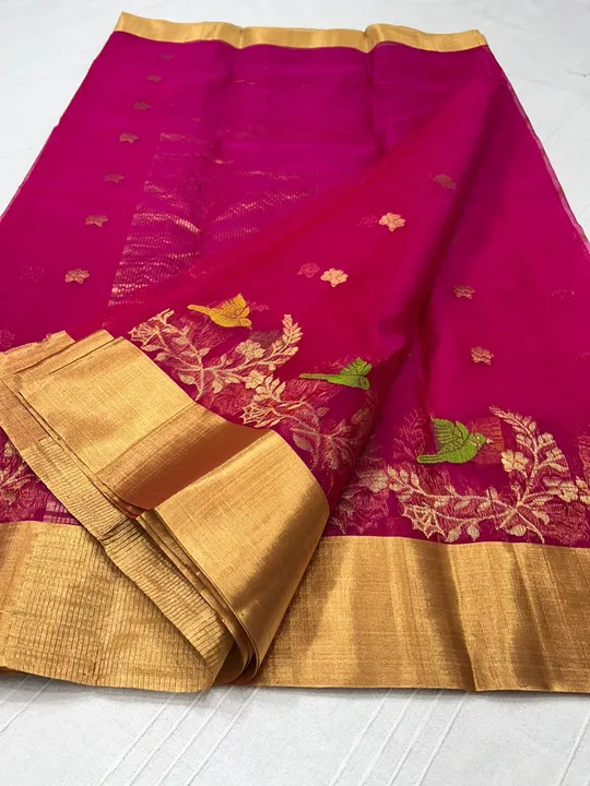 CHANDERI traditional handwoven pure silk saree  uploaded by WEAVER'S ORIGIN silk and Sarees on 4/1/2023