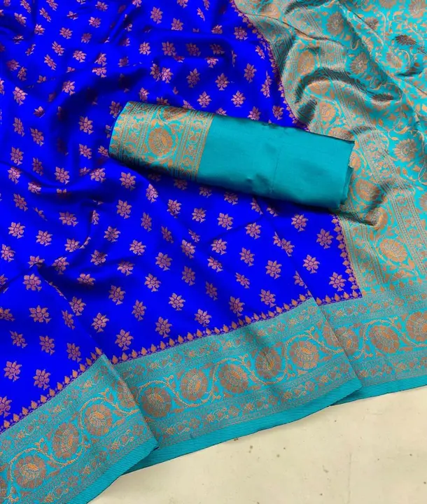 Beautiful 💙 saree  uploaded by Dhananjay Creations Pvt Ltd. on 4/1/2023