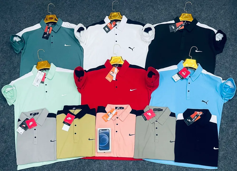 Post image BRAND: NIKE 
FABRIC: SAP MATTY LYCRA
 *QUALITY SHIRT COLLAR WITH 3 TICH BUTTONS CHAND AT BACK AND CHALK AT BOTTOM AS WELL AS GRIP AT ARM*
GSM:200
SIZE: M L XL 
*STANDARD BRAND SIZES*
COLORS : 11
33 PIECES SET 
MOQ :66 PCS
*FOR FACTORY PRICE MESSAGE ME *