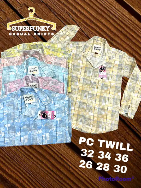 PC twill check, print, lining shirts  uploaded by Manya garments on 4/1/2023