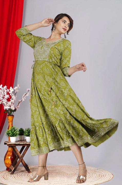 Full flaired Anarkali  uploaded by business on 4/1/2023