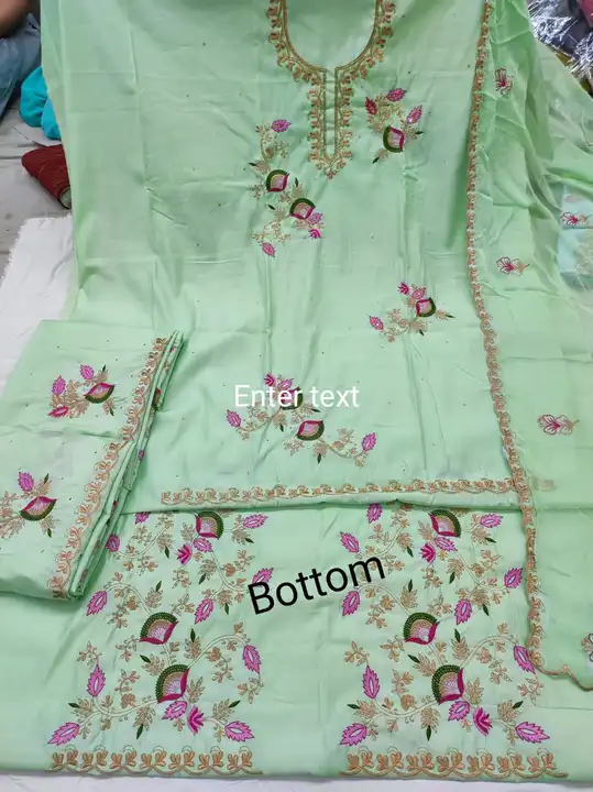 Maslin suit pure dupatta uploaded by Manish sales on 4/1/2023