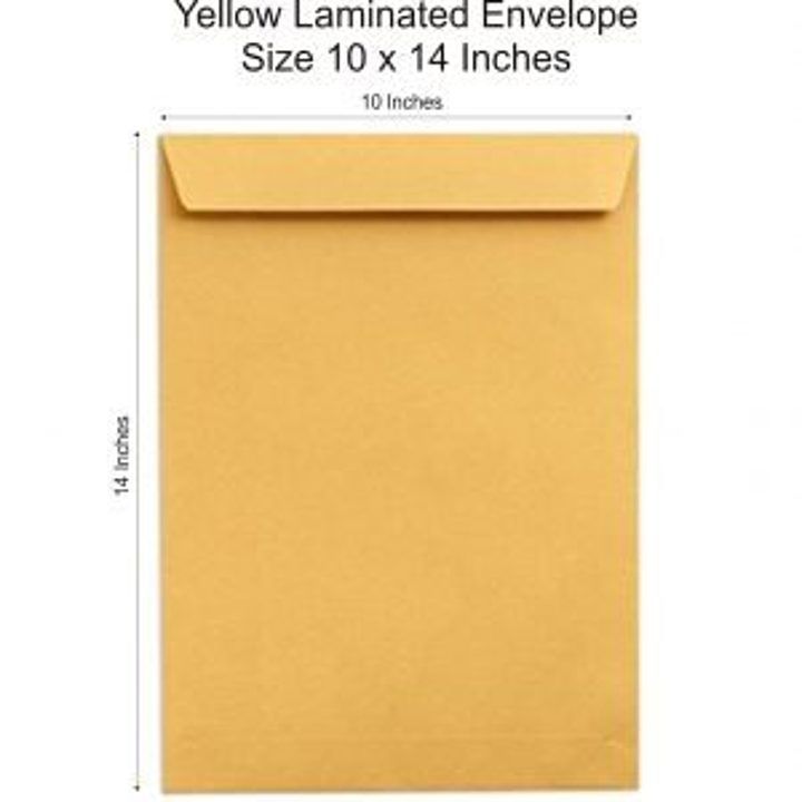 10x14 yellow colour Envelope (set 100 pcs) uploaded by National industries  on 7/10/2020
