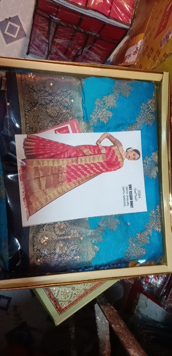 Sonika murabba saree uploaded by Hariom cloths store  on 4/1/2023