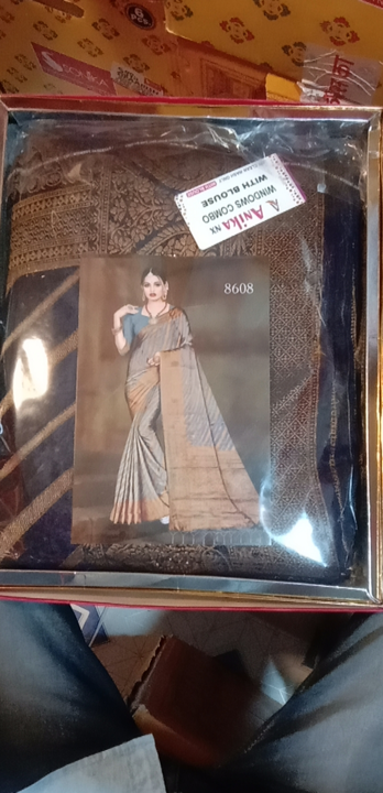 Anika windows combo sarees uploaded by Hariom cloths store  on 4/1/2023