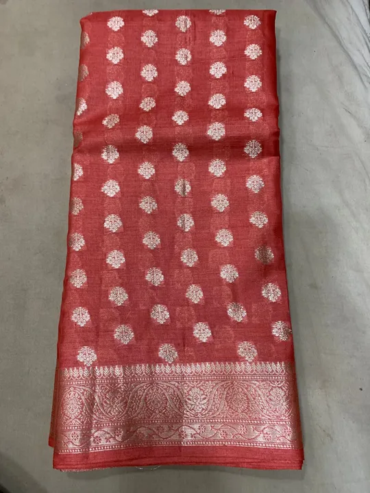 Pure tusser jamdani saree uploaded by Shree nagpur handloom factory on 4/1/2023