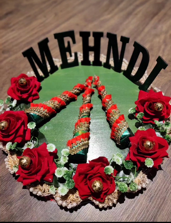 Mehndi platter  uploaded by The Decor Box on 4/1/2023