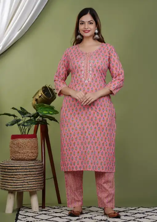Kurti pant and duppata uploaded by The namaha fab on 4/1/2023