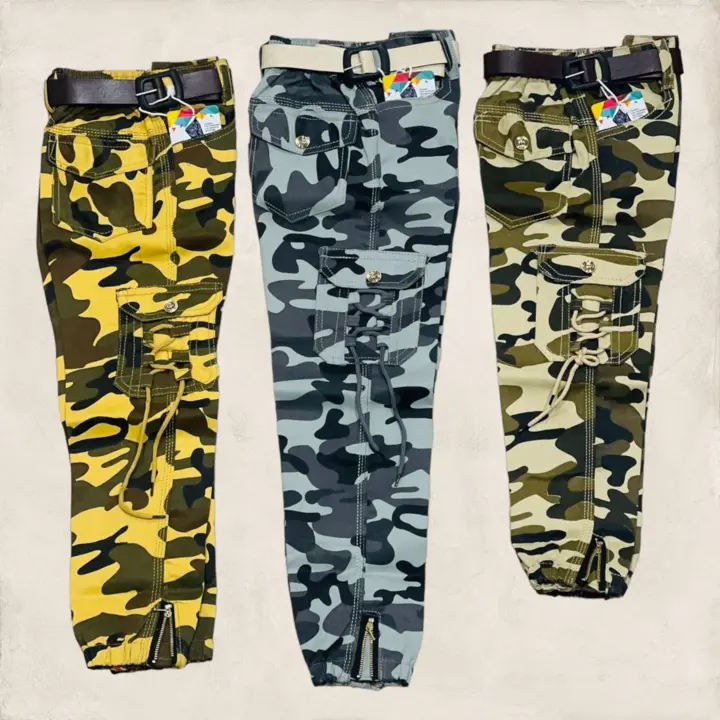 ARMY PRINTED CARGO PANTS  uploaded by business on 4/1/2023