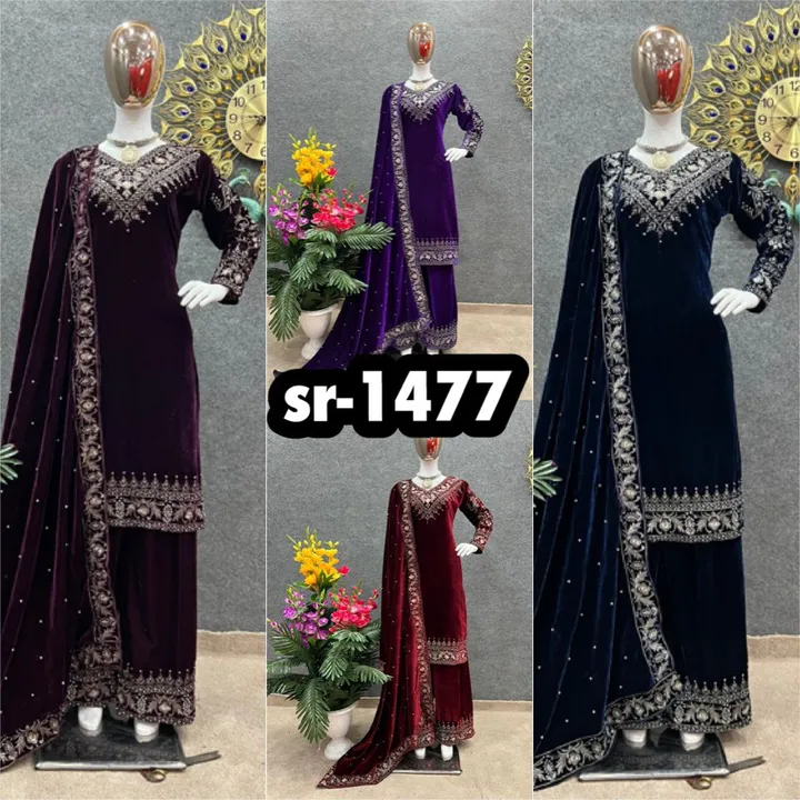 *SR-1477*

👉👗💥*Launching New Designer Party Wear Look Top-Dupatta and Fully Stiched Bottom *💥👗 uploaded by A2z collection on 4/1/2023