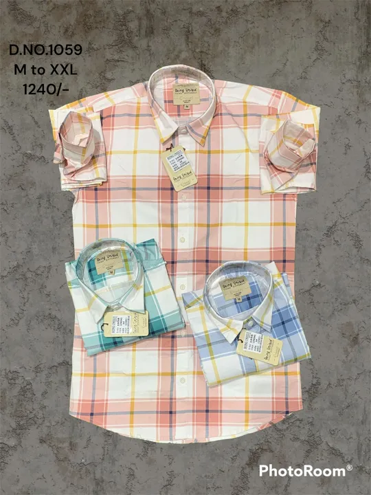 Mini, micro, all type check shirt  uploaded by Gentlemen shirts and tshirts on 4/1/2023