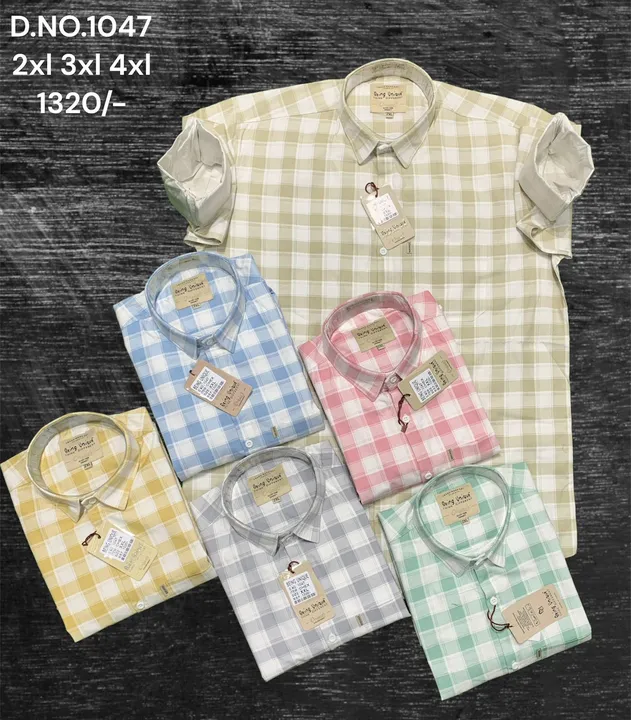 Mini, micro, all type check shirt  uploaded by Gentlemen shirts and tshirts on 4/1/2023