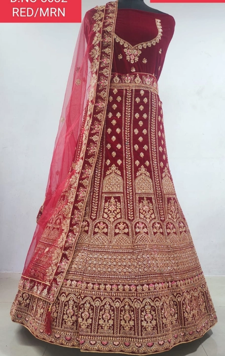 Dimond work bridal lehenga in lowest price menufactur and wholesaler  uploaded by Vidha collection on 5/29/2024