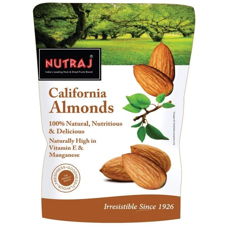 Nutraj California Almonds 250g uploaded by Auro Fruit and Nut Pvt Ltd on 3/2/2021