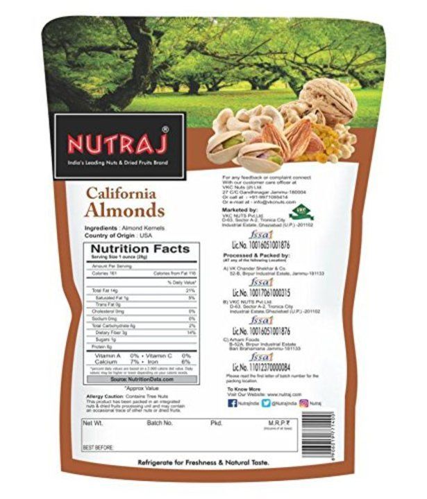 Nutraj California Almonds 500g uploaded by business on 3/2/2021