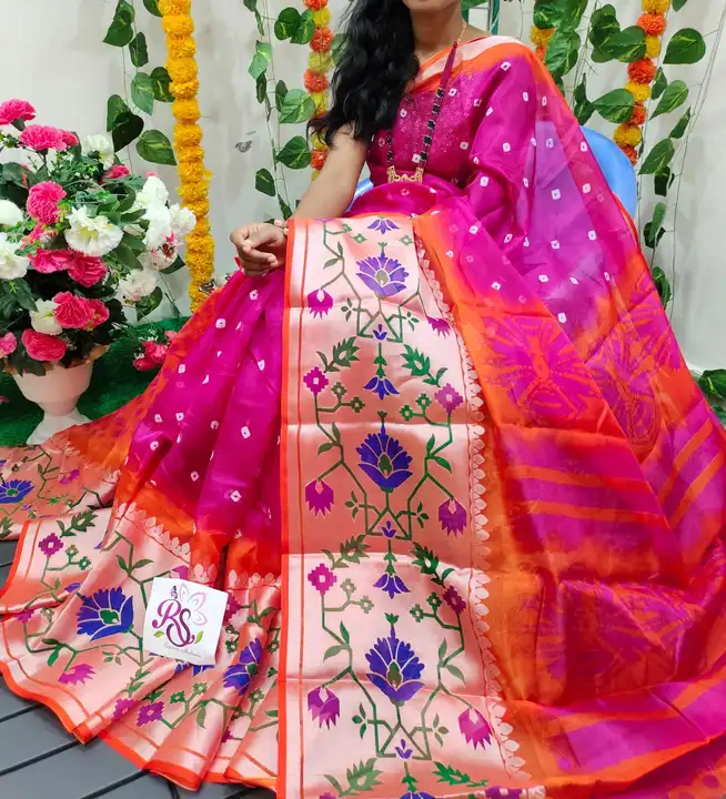 pure n light weight n warm bhandini soft silk sarees uploaded by ANJANA ENTERPRISE on 4/1/2023