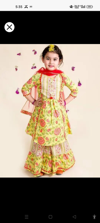 Post image I want to buy 7 pieces of kids kurti sets premium qualit. Please send price and products.