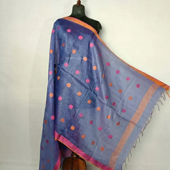 Cotton linen dupatta  uploaded by Harsh textile on 4/2/2023