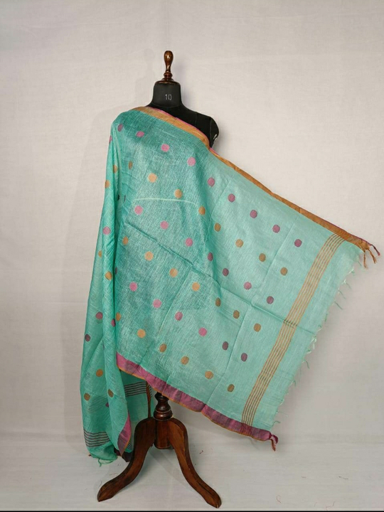 Cotton linen dupatta  uploaded by Harsh textile on 4/2/2023