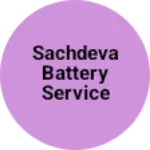 Business logo of Sachdeva Battery Service