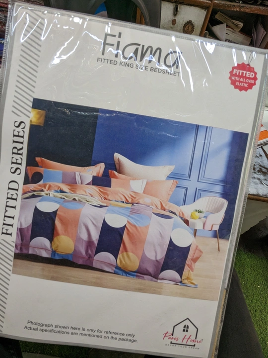 King Size Fitted Bedsheet | All over Elastic  uploaded by Bansal Sales on 4/2/2023