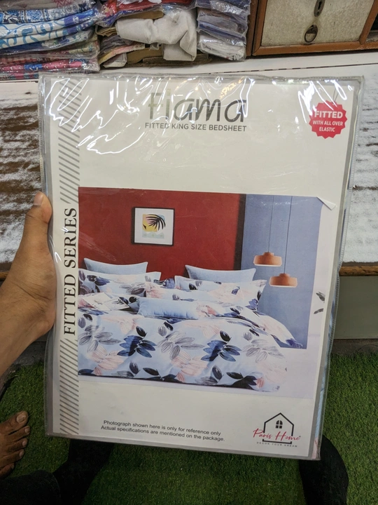 King Size Fitted Bedsheet | All over Elastic  uploaded by Bansal Sales on 4/2/2023