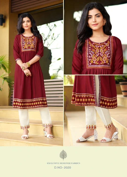 Kurti with pent uploaded by business on 4/2/2023