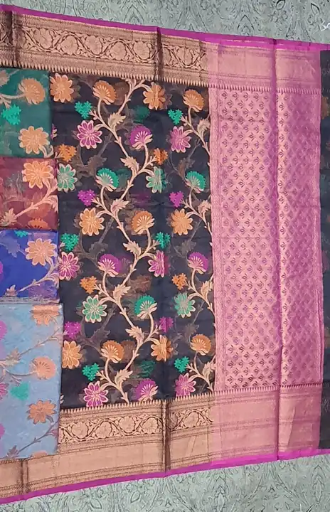 Organza saree  uploaded by business on 4/2/2023