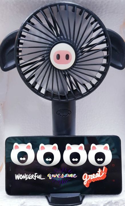 Handheld Phone Stand Base Mini Cooler Fan, USB Rechargeable Mute Personal Fan, 3-Speed Adjustable  uploaded by Smbs traders on 3/2/2021