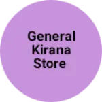 Business logo of General kirana store