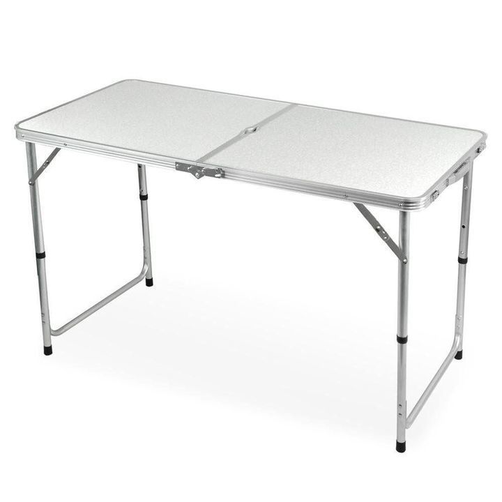 4 Ft Portable Folding Table with adjustable height for indoor and picnic use  uploaded by business on 3/2/2021