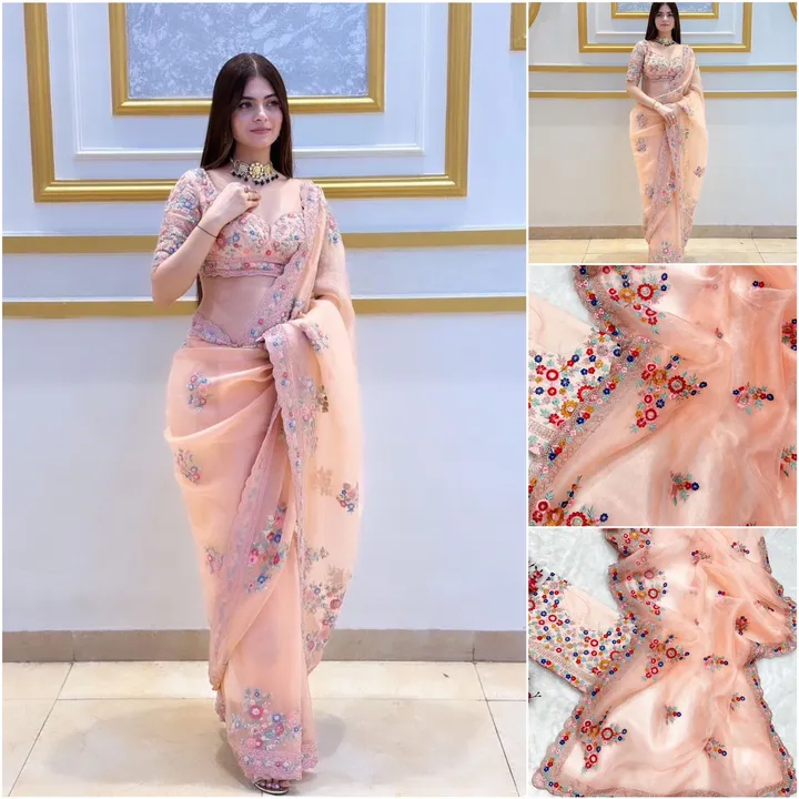 Post image *RVNX-198*

New Super Trending Designer Saree Collection 

*👇 PRODUCT DETAILS 👇*

*⭕Saree Fabric :* ORGANZA
*⭕ WORK :* EMBROIDERY SEQUENCE C PALLU WORK

*⭕ BLOUSE*- BANGLORI EMBROIDERY SEQUENCE WORK *UNSTICHED*

*👉🏻 This glorious piece comes in tints of dusty pink  shades with artists work done in embroidery sequence work on prominent borders. Choose this and take home a proud story of culture and contemporary charm.*

*🤷‍♂️ JUST ONLY @ RS.1780 free shipping *👍

 *SUPREME QUALITY AS ALWAYS*