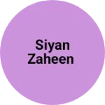 Business logo of Siyan zaheen