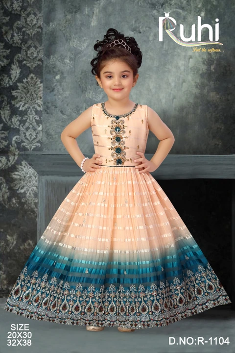  girls Long frock  uploaded by Amar creation on 4/2/2023