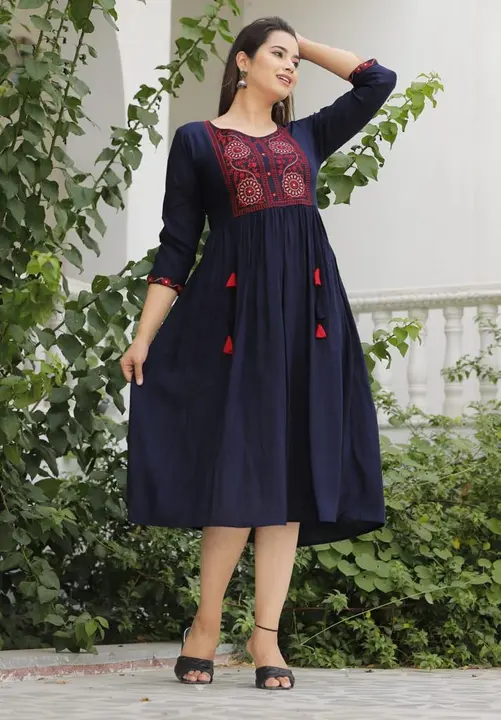 Find S/36 to 5XL/50,beautiful heavy Embroidery Anarkali Kurtis by