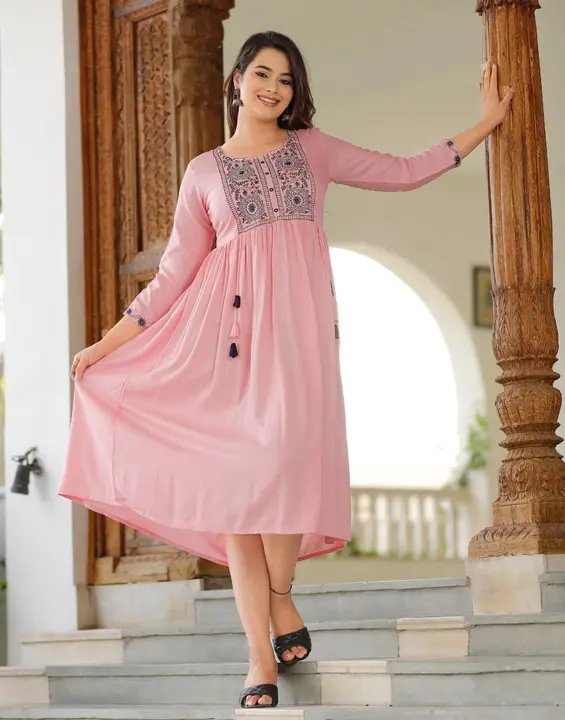 S/36 to 5XL/50,beautiful heavy Embroidery Anarkali Kurtis uploaded by Online Ladies Dresses on 4/2/2023
