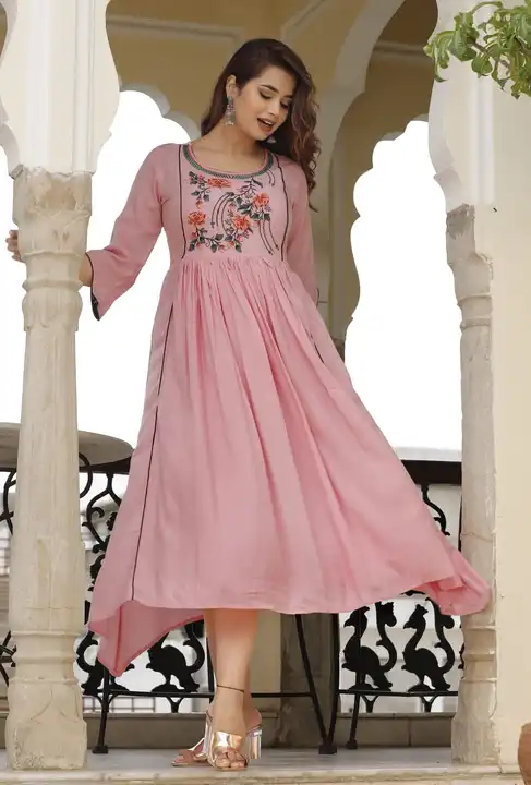 S to 5XL, Beautiful heavy Embroidery Anarkali Tul uploaded by Online Ladies Dresses on 4/2/2023