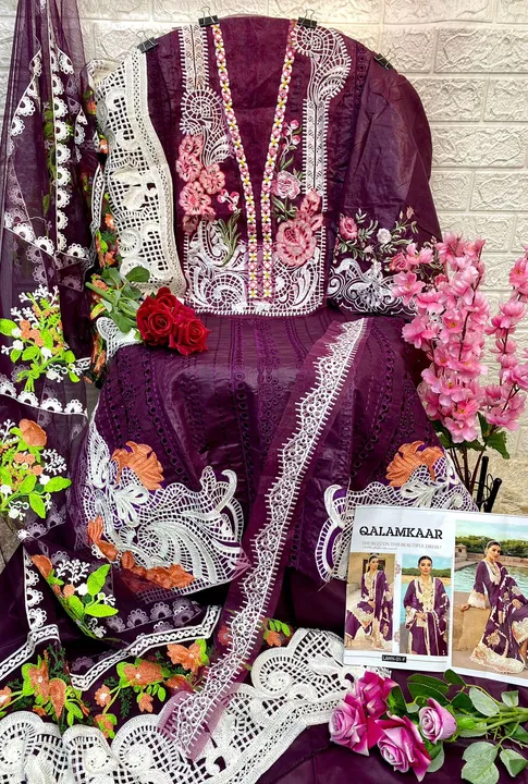 Qalamkar present  uploaded by Heena fashion house on 4/2/2023
