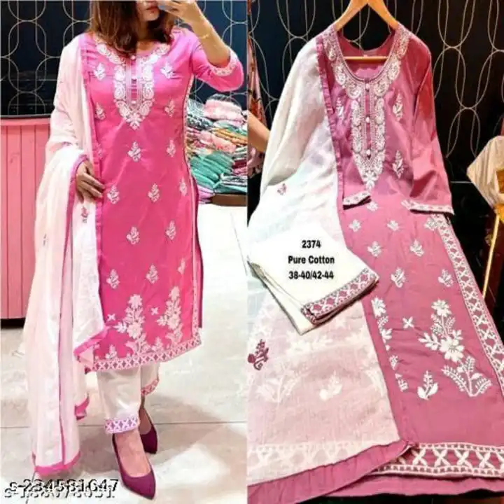 Rayon with beautiful embroidery  uploaded by Heena fashion house on 4/2/2023