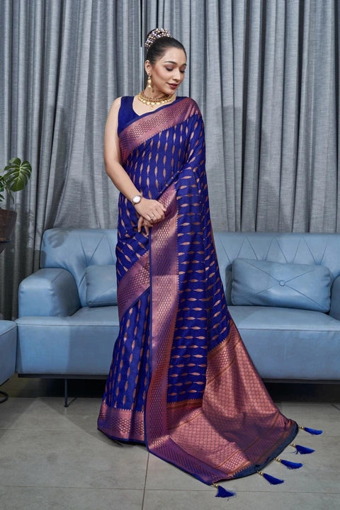 Soft silk saree uploaded by SAURYA LIFE STYLE on 4/2/2023