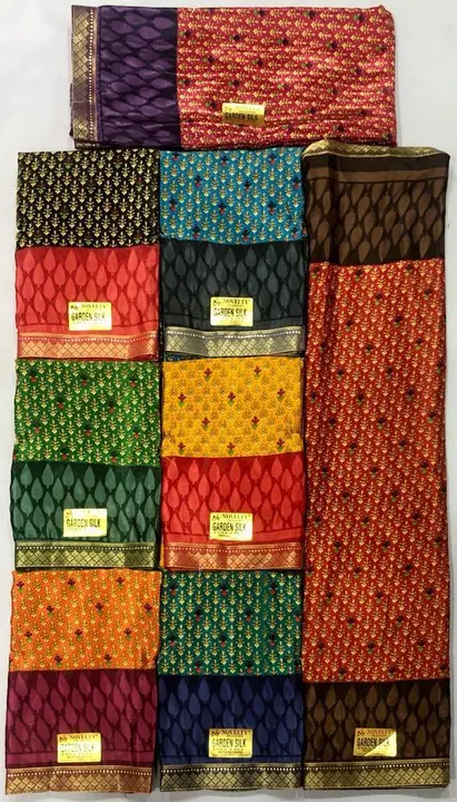 Post image Garden Silk - ₹261
Quality - Tarki 
Packing - Photo + Thaili
( Full Lace )