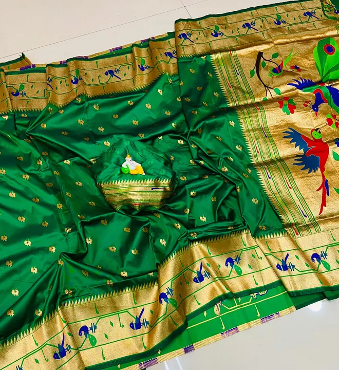 Paithani silk saree  uploaded by SAURYA LIFE STYLE on 4/2/2023