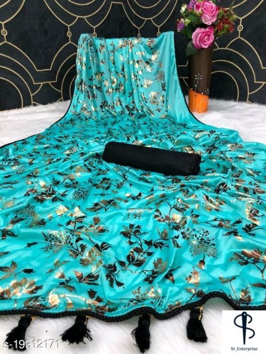 Foil Print Saree uploaded by business on 3/2/2021
