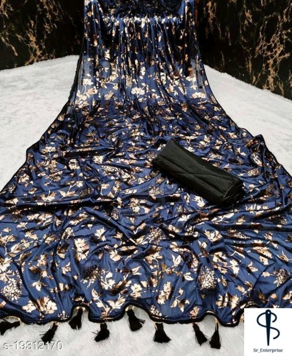 Foil Print Saree uploaded by business on 3/2/2021